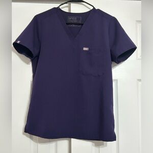 Figs Purple Jam Catarina One Pocket Scrub Top